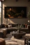 Rembrandt Tarzı Fidel Castro Devrimci Portresi – Tarihi ve Politik Figür Temalı Çerçeveli Tablo | Büyük Boy Kanvas (2:1)