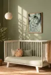 Battaniye Altına Saklanan Siyah Kedi – Minimalist Kedi Temalı Çerçeveli Tablo | 3:4 Kanvas